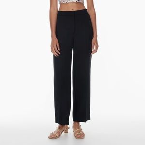 artizia alanya high waisted black wide leg pants w a stretchy waistband - size 0